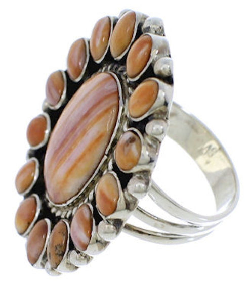 Genuine Sterling Silver And Oyster Shell Ring Size 6-1/4 VX36474